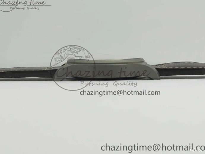 MIROTIME 0328 SmartChoice Mark XVIII IW327006 Titanium M+F 1:1 Best Edition Black Dial on Brown Leather Strap A 7145